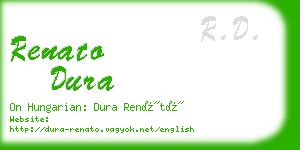 renato dura business card